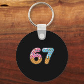 67 Eis-Drip-Meme Six Seven Gen Alpha Slang 2 Schlüsselanhänger (Vorderseite)