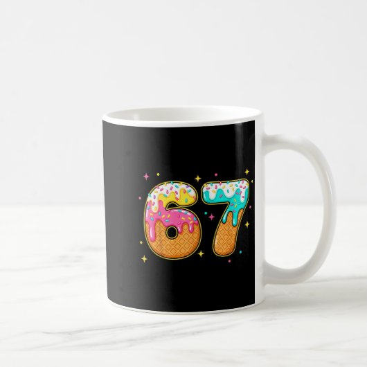 67 Eis-Drip-Meme Six Seven Gen Alpha-Slang  Kaffeetasse (Rechts)