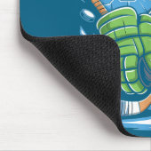 67 Eis-Drip-Meme Six Seven Gen-Alpha-Slang Mousepad (Ecke)