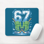 67 Eis-Drip-Meme Six Seven Gen-Alpha-Slang Mousepad (Mit Mouse)