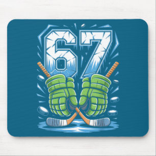 67 Eis-Drip-Meme Six Seven Gen-Alpha-Slang Mousepad