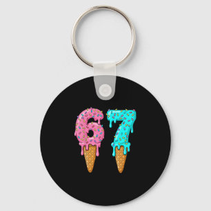 67 Eis-Drip-Meme Six Seven Gen-Alpha-Slang  Schlüsselanhänger