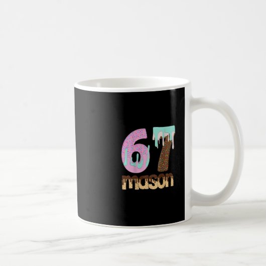 67 Eis-Drip-Meme Six Seven Gen Alpha Slang T Kaffeetasse (Rechts)