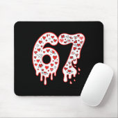 67 Eis-Drip-Meme Six Seven Gen Alpha Valenti Mousepad (Mit Mouse)