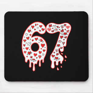 67 Eis-Drip-Meme Six Seven Gen Alpha Valenti Mousepad