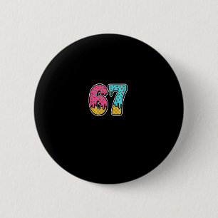 67 Eis-Drip-Meme Six Seven Lustig Gen Alpha D Button