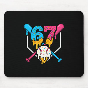 67 Eis-Drip-Sell-Meme Sechs Sieben Gen Alpha Sl Mousepad