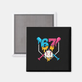 67 Eis-Drip-Sell-Meme Six Seven Gen Alpha Sl Magnet (Vorderseite/Rückseite)