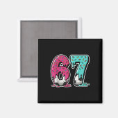 67 Eis-Drip-Soccer Gen-Alpha-Slang Six Seven Magnet (Vorderseite/Rückseite)