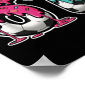 67 Eis-Drip-Soccer Gen-Alpha-Slang Six Seven Poster (Ecke)