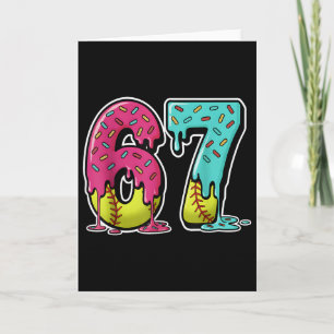 67 Eis Drip Softball Gen Alpha Slang Sechs Sieben Karte