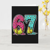 67 Eis Drip Softball Gen Alpha Slang Sechs Sieben Karte (Gelbe Blume)