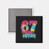 67 Eis-Drip Softll Gen Alpha Slang Six Seven Magnet (Vorderseite/Rückseite)