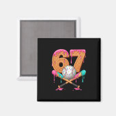 67 Eis Drip Verkauf Nummer 67 Spieler 67. Geburt Magnet (Vorderseite/Rückseite)