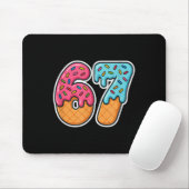 67 Eis Meme Drip Six Seven Slang Gen Alpha Mousepad (Mit Mouse)