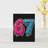 67 Eis Meme Sechs Sieben  Karte (Gelbe Blume)