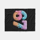 67 Eis-Tropf-Funny-Sechs-Sieben-Meme-Nummer 6 An Fleecedecke (Vorderseite (Horizontal))