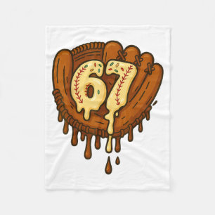 67 Eis-Tropf Lustig Sechs Sieben Baseball  Fleecedecke