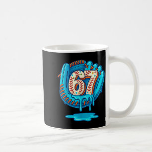 67 Eis-Tropf Lustig Sechs Sieben Baseball Kaffeetasse