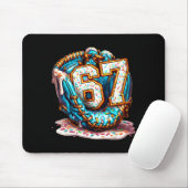 67 Eis-Tropf Lustig Sechs Sieben Baseball  Mousepad (Mit Mouse)