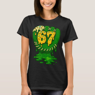 67 Eis-Tropf Lustig Sechs Sieben Baseball T-Shirt