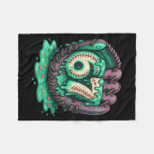 67 Eis tropft Lustiger Six Seven Baseball Fleecedecke (Vorderseite (Horizontal))