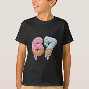 67 Eiscreme 67 Meme Lustig Sechs Sieben Gen Alpha T-Shirt