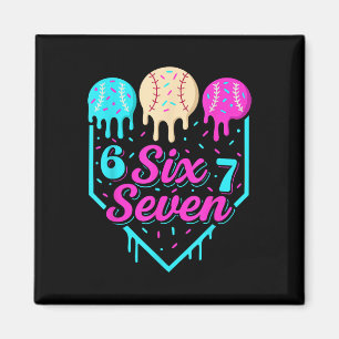 67 Eiscreme Baseball Tropfen Home Plate Sechs Sieb Magnet