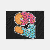 67 Eiscreme Meme Drip Six Seven Slang Gen Alpha Fleecedecke (Vorderseite (Horizontal))