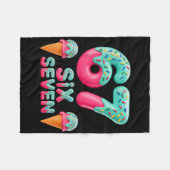 67 Eiscreme-Tropf-Meme Lustig Six Seven Gen Alpha Fleecedecke (Vorderseite (Horizontal))