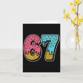 67 Eiscreme-Tropfen Meme Six Seven Gen Alpha Slang Karte (Gelbe Blume)