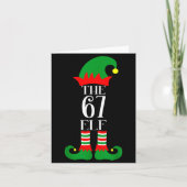 67 Elf Christmas Costume Pajama 67 Meme Gen Alpha Karte (Vorderseite)