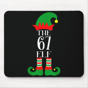 67 Elf Weihnachtskostüm Pyjama 67 Meme Gen Alpha Mousepad