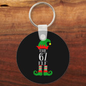 67 Elf Weihnachtskostüm Pyjama 67 Meme Gen Alpha  Schlüsselanhänger (Vorderseite)