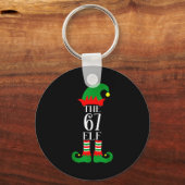67 Elf Weihnachtskostüm Pyjama 67 Meme Gen Alpha Schlüsselanhänger (Vorderseite)