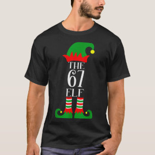 67 Elf Weihnachtskostüm Pyjama 67 Meme Gen Alpha T-Shirt
