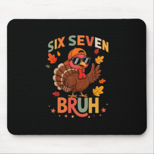 67 Erntedankfest Lustig Six Seven Meme Truthahn Gu Mousepad