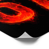 67 Flame Number Six Seven Meme 67 Kid Poster (Ecke)