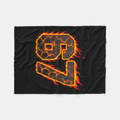 67 Flames Meme Six Seven Fire Funny Gen Alpha Slan Fleecedecke (Vorderseite (Horizontal))