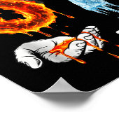 67 Flamme Eis 6-7 Nummer Sechs Sieben Meme 6 7 Kin Poster (Ecke)
