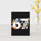 67 Floral Flower Gen 67th Birthday Number 67  Karte (Gelbe Blume)