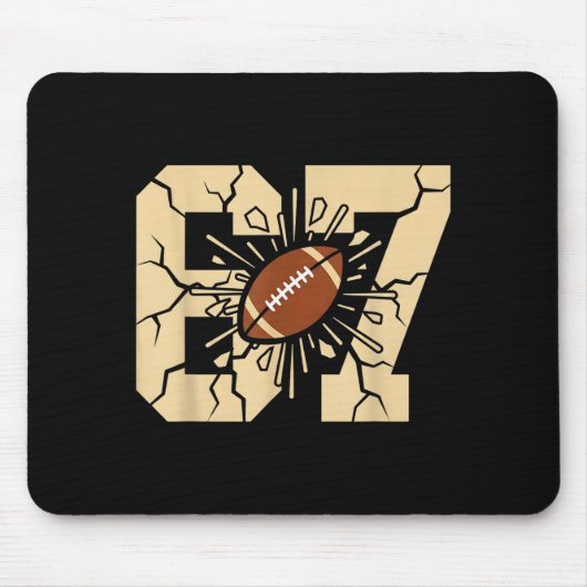 67 Football Six Seven 6 7 Meme - Funny 6-7 Drip Am Mousepad (Vorne)