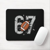 67 Football Six Seven 6 7 Meme Playful Fball Fans  Mousepad (Mit Mouse)
