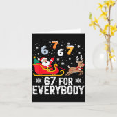 67 For Everybody Christmas Six Seven Xmas Costume Karte (Gelbe Blume)