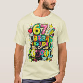 67 Frohen ersten Schultag T-Shirt (Vorderseite)
