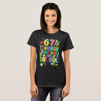 67 Frohen ersten Schultag T-Shirt