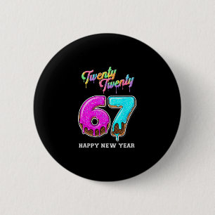 67 Frohes Silvester Sechs Sieben Lustig 2026 Gehir Button