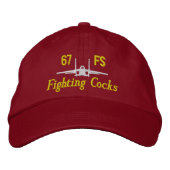 67 FS F-15 Golf Hat Bestickte Kappe (Vorderseite)