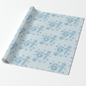 67 Funny 6 7 Six Seven Snowflake Christmas Winter Geschenkpapier (Ungerollt)