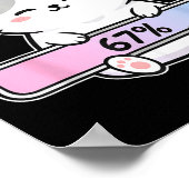 67 Funny Cat Aura Energy At Six Seven Meme Gen Z A Poster (Ecke)